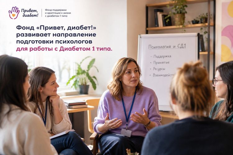 Фонд «Привет, диабет!» развивает направление подготовки психологов для работы с диабетом 1 типа